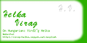 helka virag business card